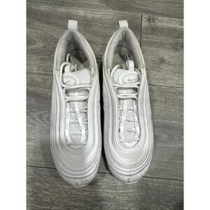 Nike Air Max 97 GS Triple White Youth Running Sneaker Shoes 921522-104 Size 6Y